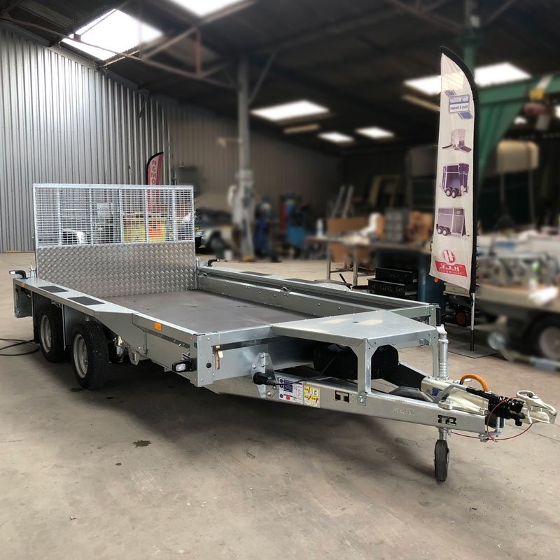 Ifor Williams GX126-transportaanhanger voor machines en materieel met oprijplaten (2022)