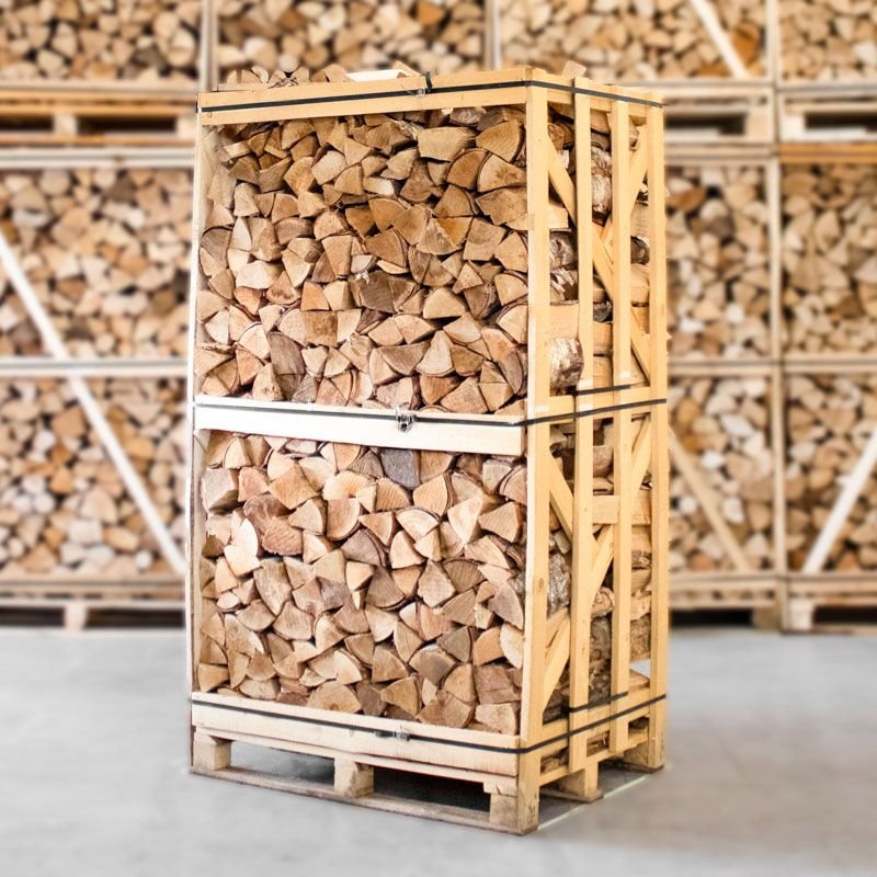 Pallet van gedroogd berkenhout, 25 cm